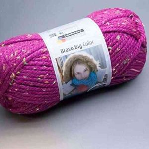 200 gr. Bravo grande color FB. 336 tweed fucsia de color, a estrenar, otoño/invierno 2014/15, Schachenmayr, lana de tejer
