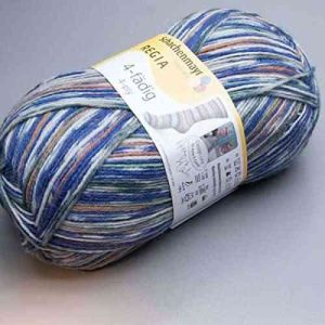 Regia calcetín de lana para tejer 100 G 4ply de Arne y Carlos 3762 - color 1 ovillo pueden tejerse 1pair