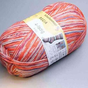 Regia calcetín de lana para tejer 100 G 4ply de Arne y Carlos 3764 - color 1 ovillo pueden tejerse 1pair