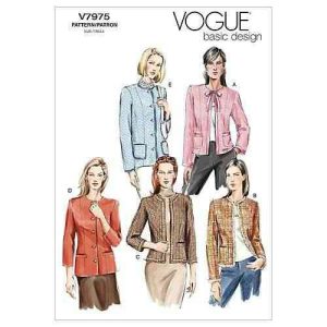 Vogue Patterns V7975 - Patrones de costura para chaquetas de mujer (talla D: 42-46)